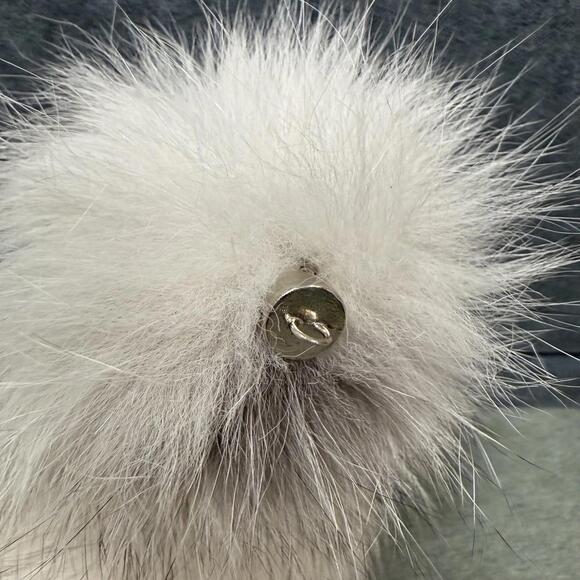 White Fursuit Tail, Cosplay, Furry Costume Accessory 17" - Picture 3 of 4